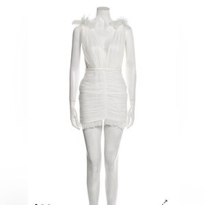 Sau Lee White Mini Dress